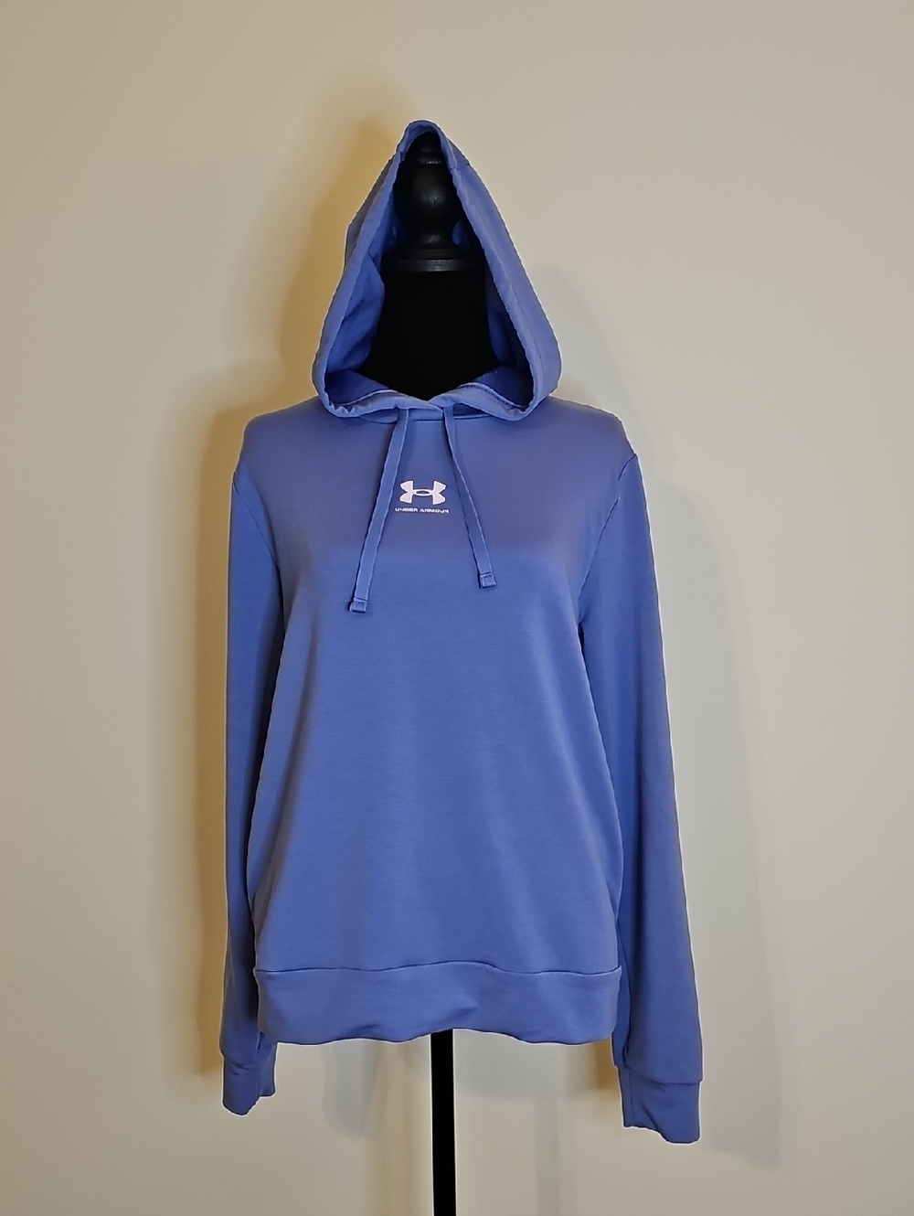 Under Armour Purple Rival Pullover Hoodie with Logo